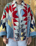 Judy Heirloom Red Star Quilt Jacket