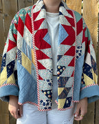 Judy Heirloom Red Star Quilt Jacket