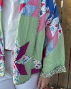 Judy Heirloom Green & Yellow Star Quilt Jacket