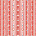 Sweater Stripe Red Quilting Cotton Fabric