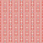 Sweater Stripe Red Quilting Cotton Fabric