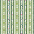 Sweater Stripe Green Quilting Cotton Fabric