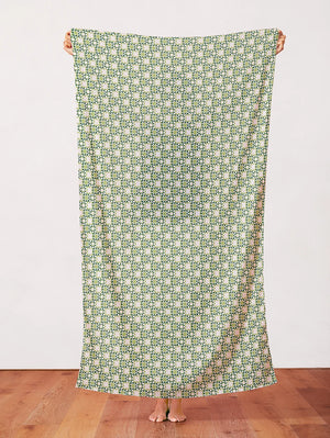 Quilt Blocks Green Quilting Cotton Fabric