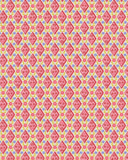 Diamonds Red Quilting Cotton Fabric