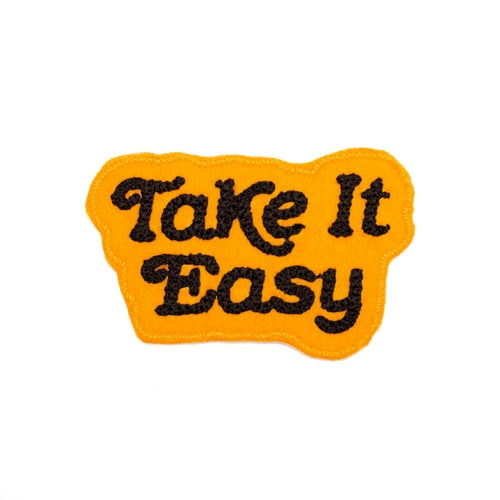 Take It Easy Chain Stitched Patch