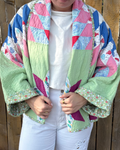 Judy Heirloom Green & Yellow Star Quilt Jacket