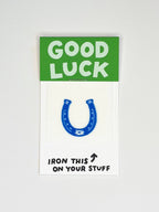 Good Luck Horseshoe L'il Something Iron-On Card