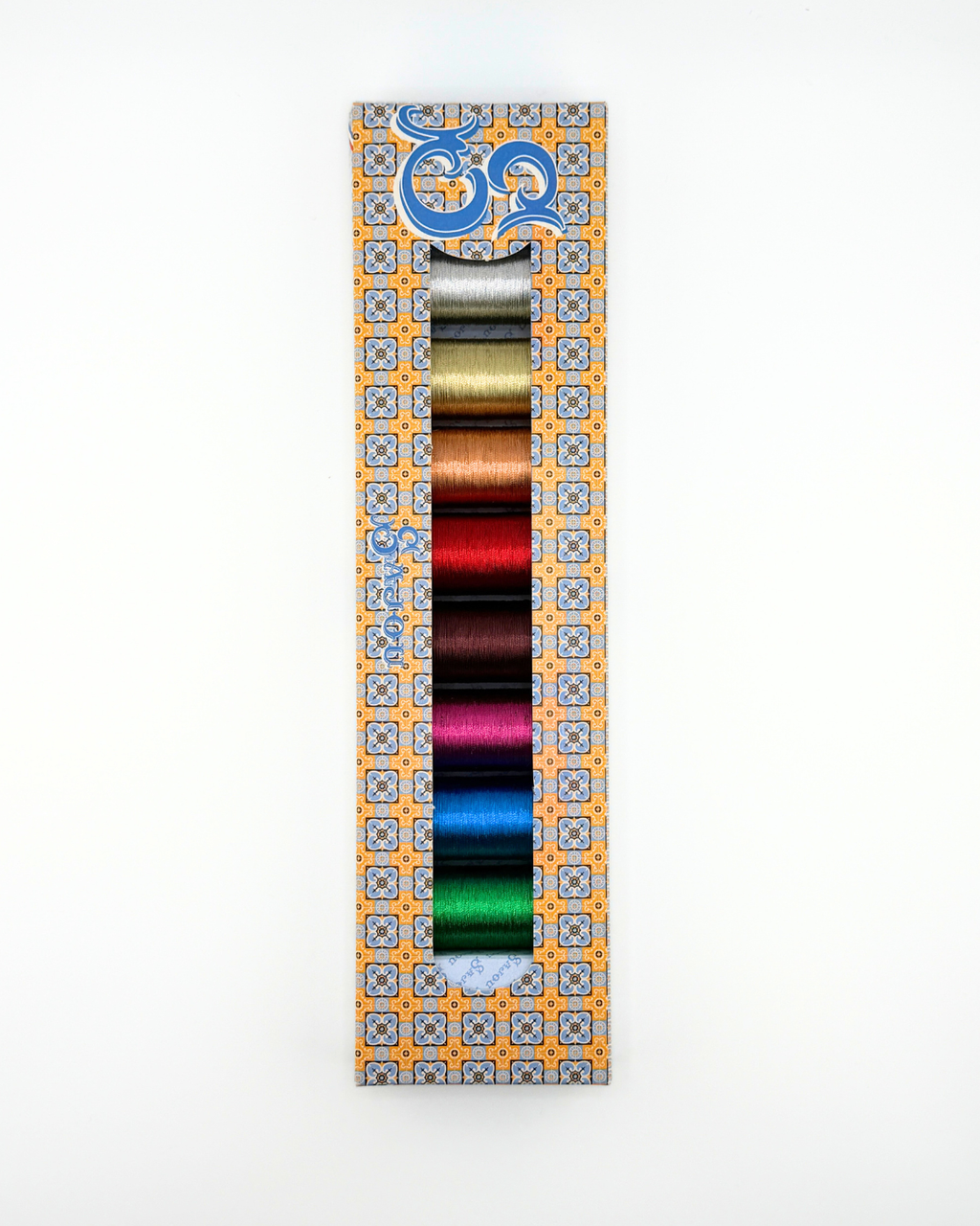 Sajou Metallized Thread 8 Spool Box Popular Tones