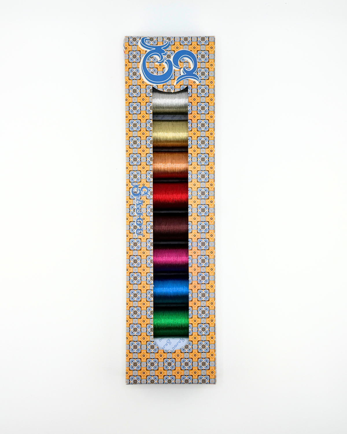 Sajou Metallized Thread 8 Spool Box Popular Tones