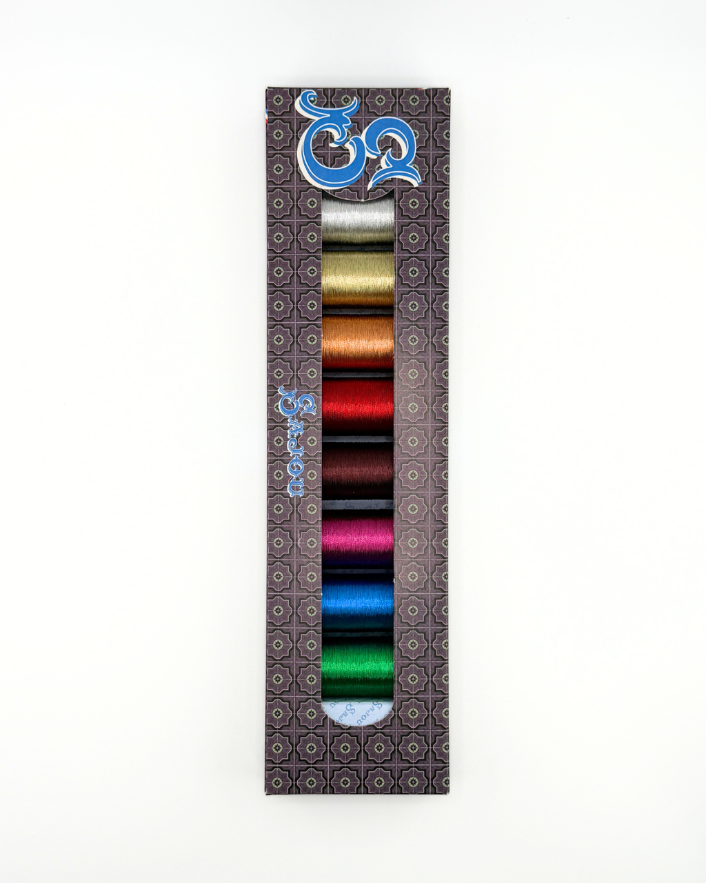 Sajou Metallized Thread 8 Spool Box Popular Tones