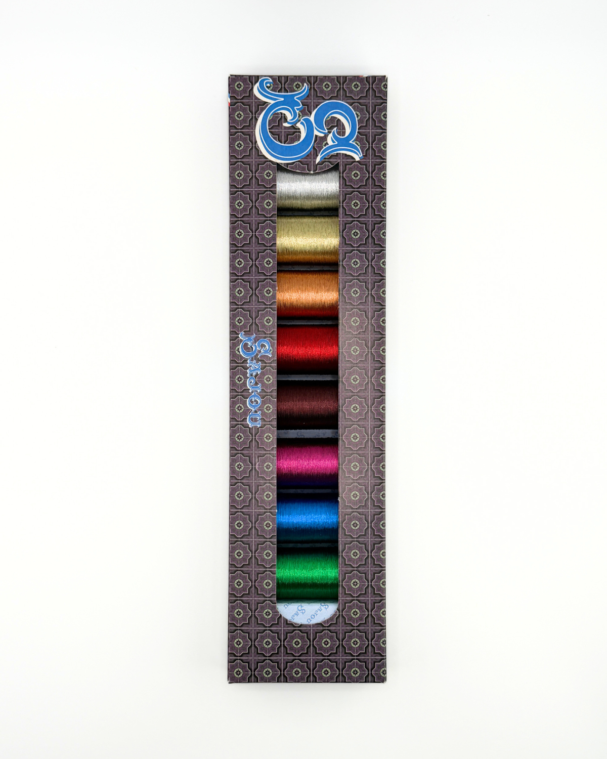 Sajou Metallized Thread 8 Spool Box Popular Tones