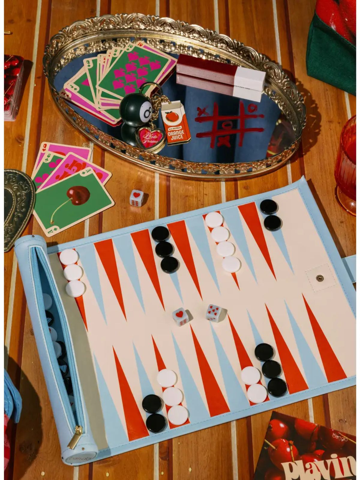 Ban.do Checkered Hearts Roll Up 3-in-1 Game