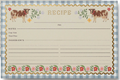 Pack of 12 Home Sweet Home Recipe Cards