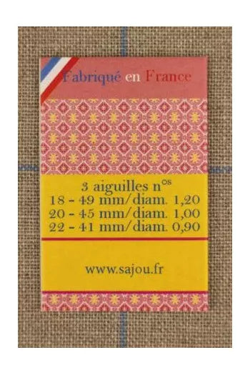 Sajou 3 Ribbon Embroidery Needles Set