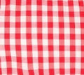 Ruffle Gingham Pouch Red