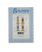 Sajou family-themed thread storage kit packaging on a white background