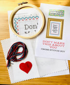Spark Joy or Get Out Cross Stitch Kit