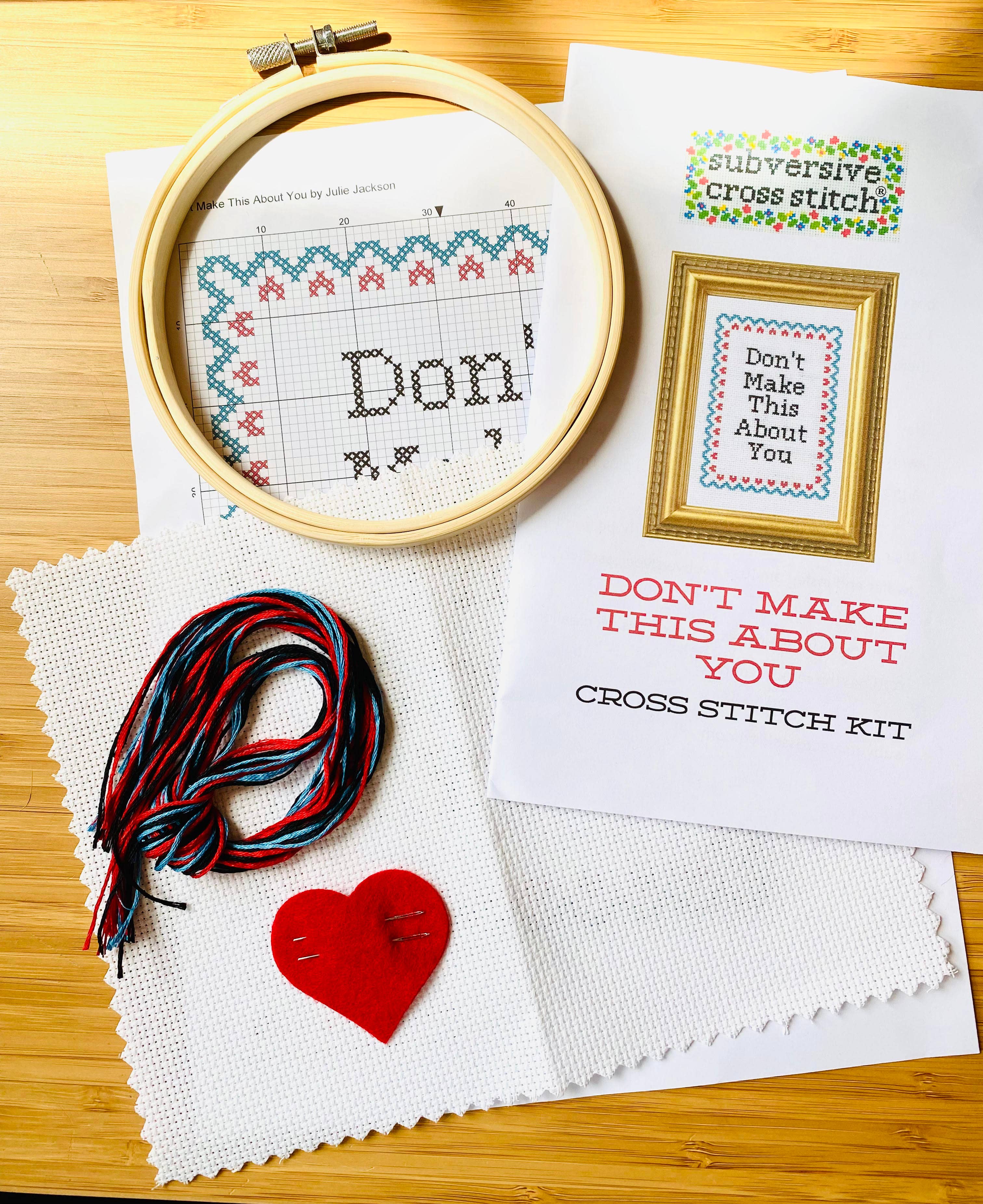 Spark Joy or Get Out Cross Stitch Kit