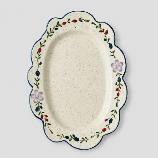 Floral Snack Plate