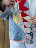 Judy Heirloom Red Star Quilt Jacket
