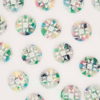 Large Confetti Quilt Star Buttons