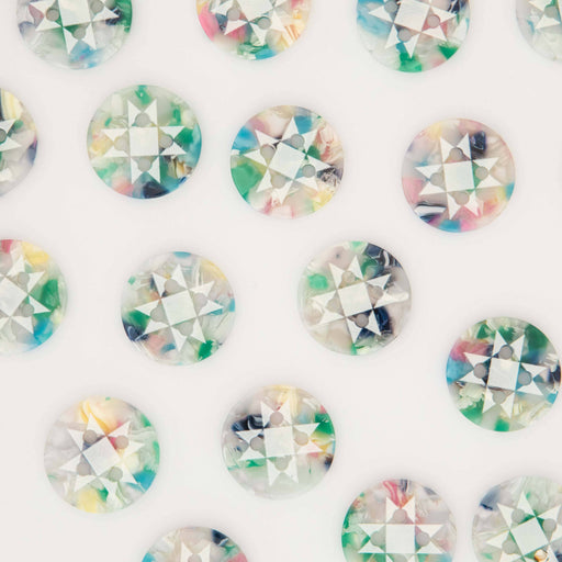 Large Confetti Quilt Star Buttons