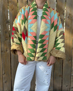 Judy Heirloom Yellow Star Quilt Jacket