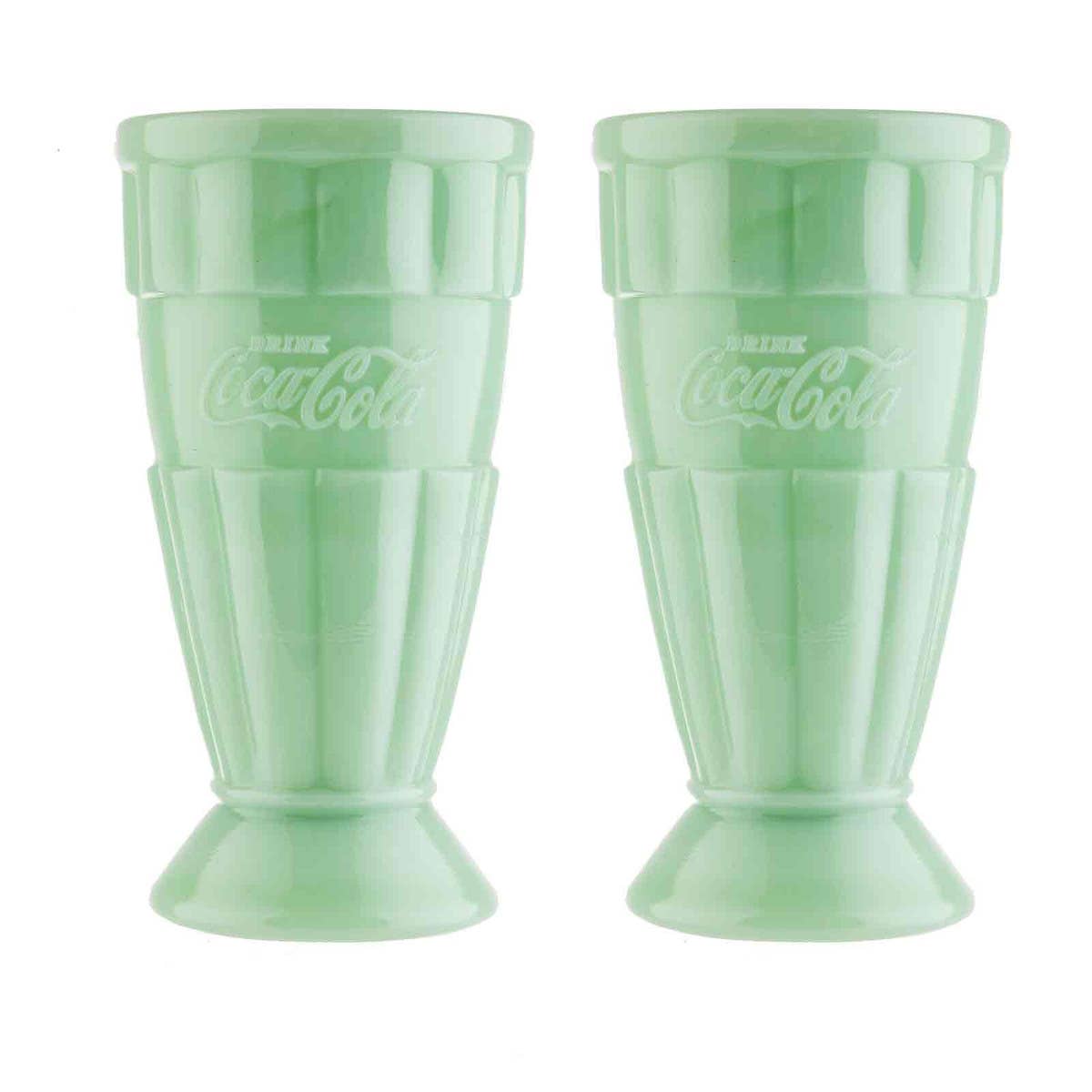 Coca-Cola Jadeite Malt Cup