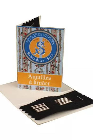 Sajou 6 Embroidery Needles - Blue Booklet
