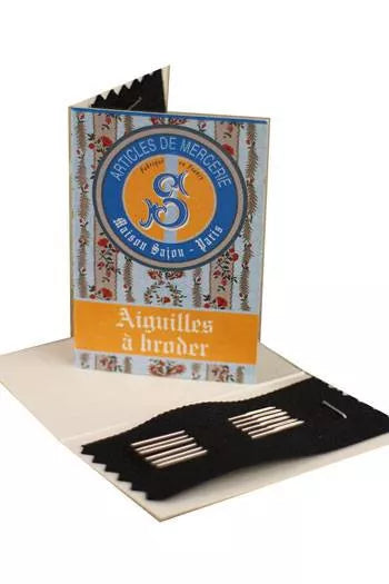 Sajou 6 Embroidery Needles - Blue Booklet