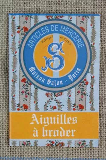 Sajou 6 Embroidery Needles - Blue Booklet