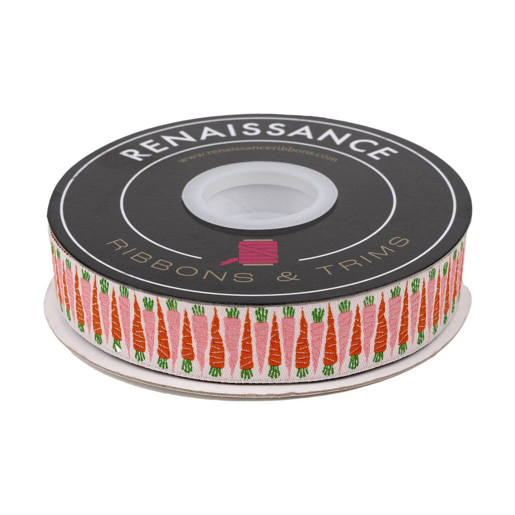 In the Vegetable Garden Carrot 7/8" Ribbon