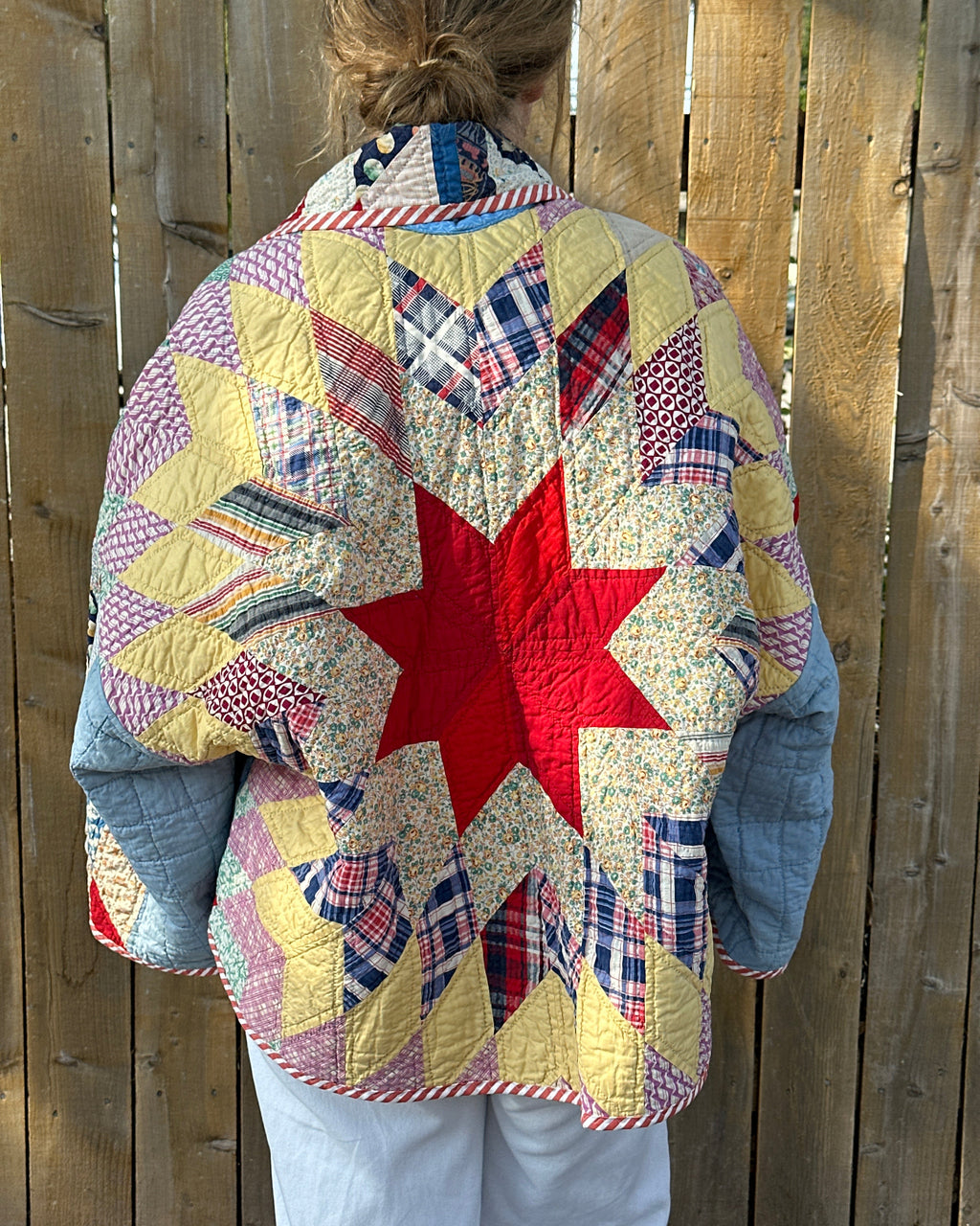 Judy Heirloom Red Star Quilt Jacket
