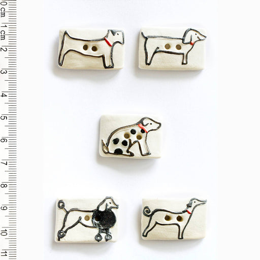 Handmade Mixed Dogs Button