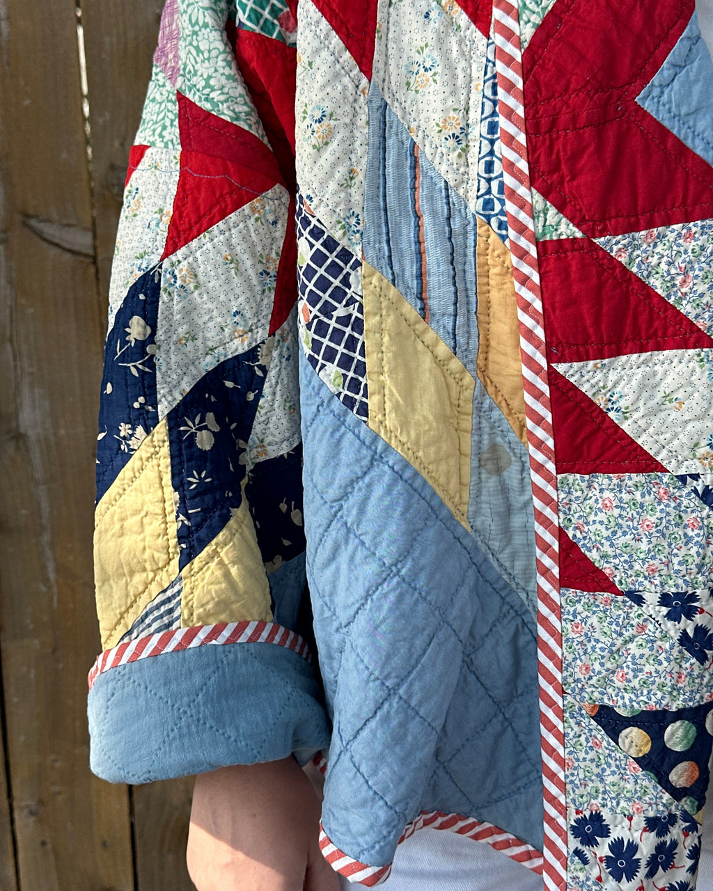 Judy Heirloom Red Star Quilt Jacket