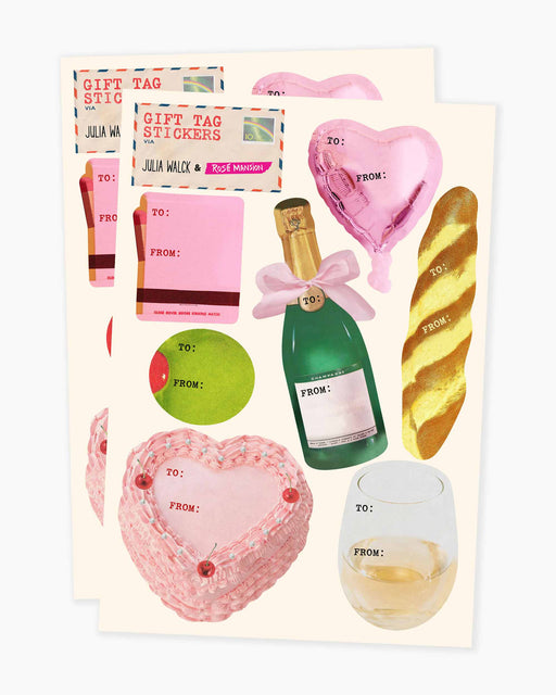 Julia Walck & Rosé Mansion Gift Tag Stickers
