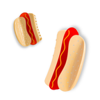 Hot Dog Mini & Me Hair Claw Clip Set