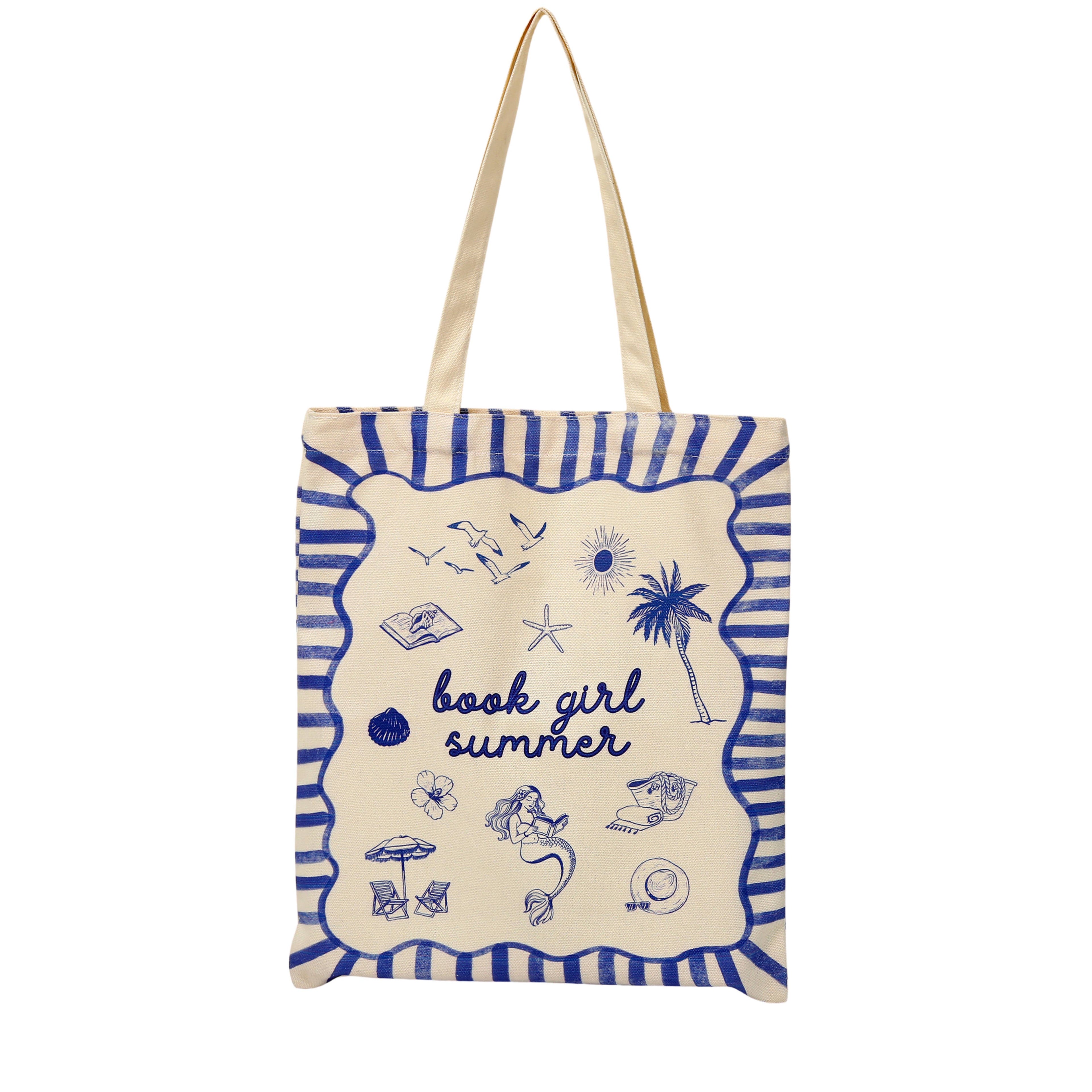 Book Girl Summer Tote Bag