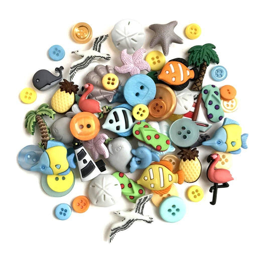 Beach & Nautical Button Value Pack