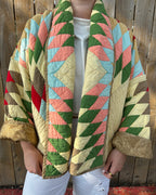 Judy Heirloom Yellow Star Quilt Jacket