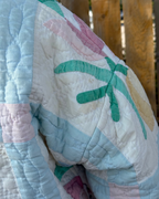 Judy Heirloom Tulip Patchwork Button Front Quilt Jacket