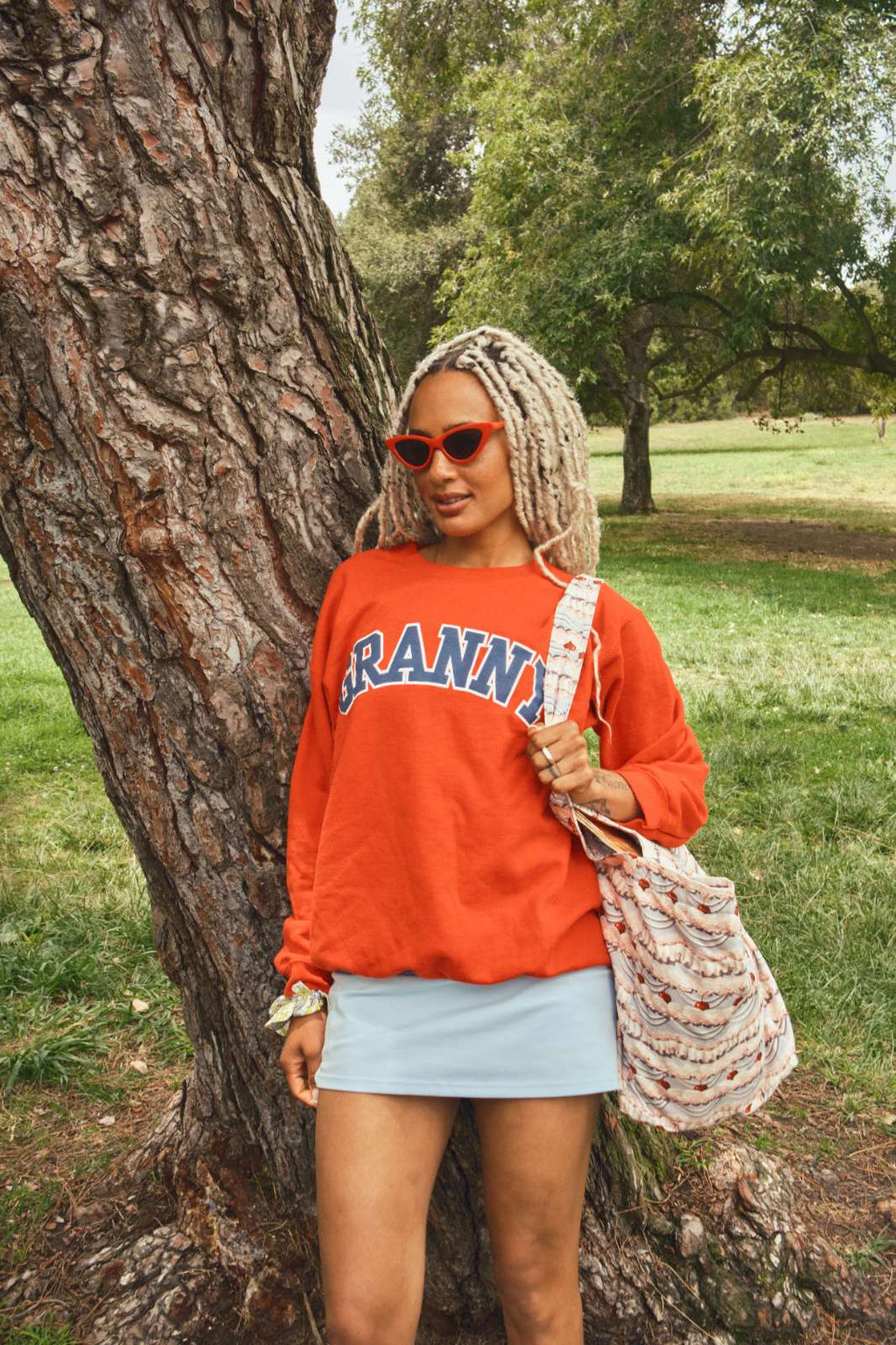 Granny Varsity Sweatshirt Red