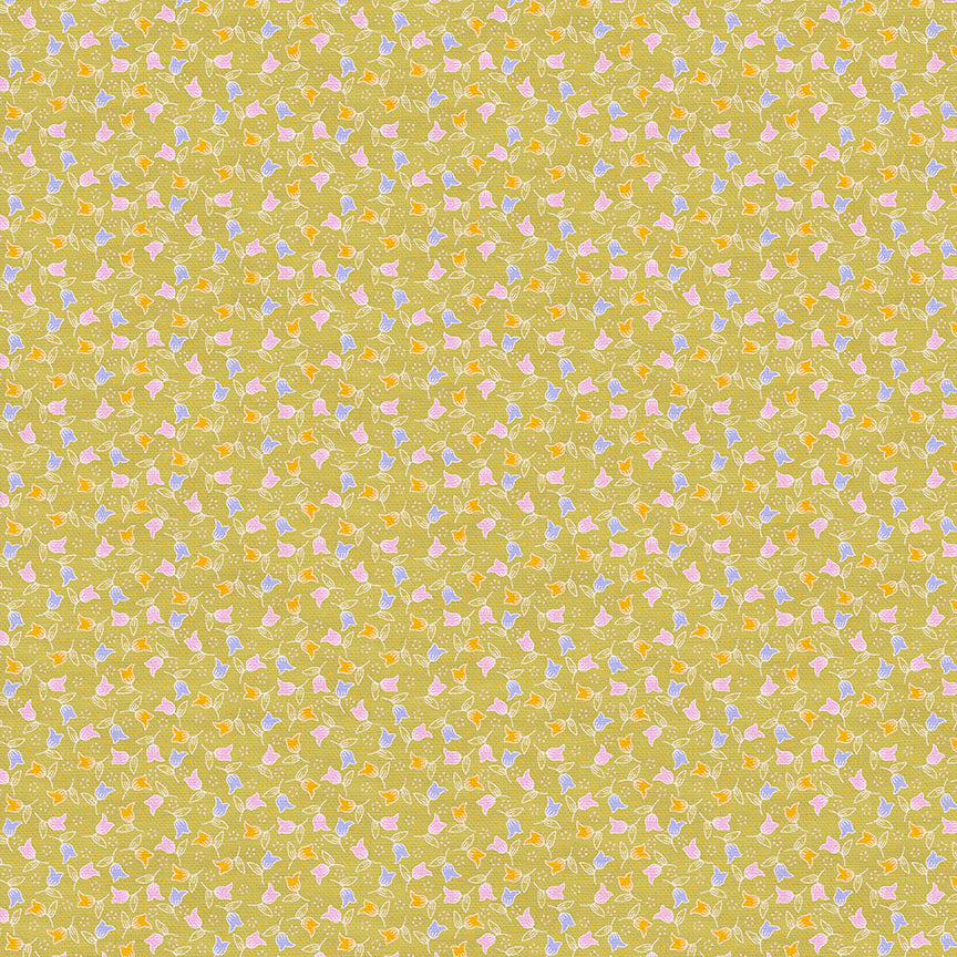 Ditsy Tulip Quilting Cotton Fabric