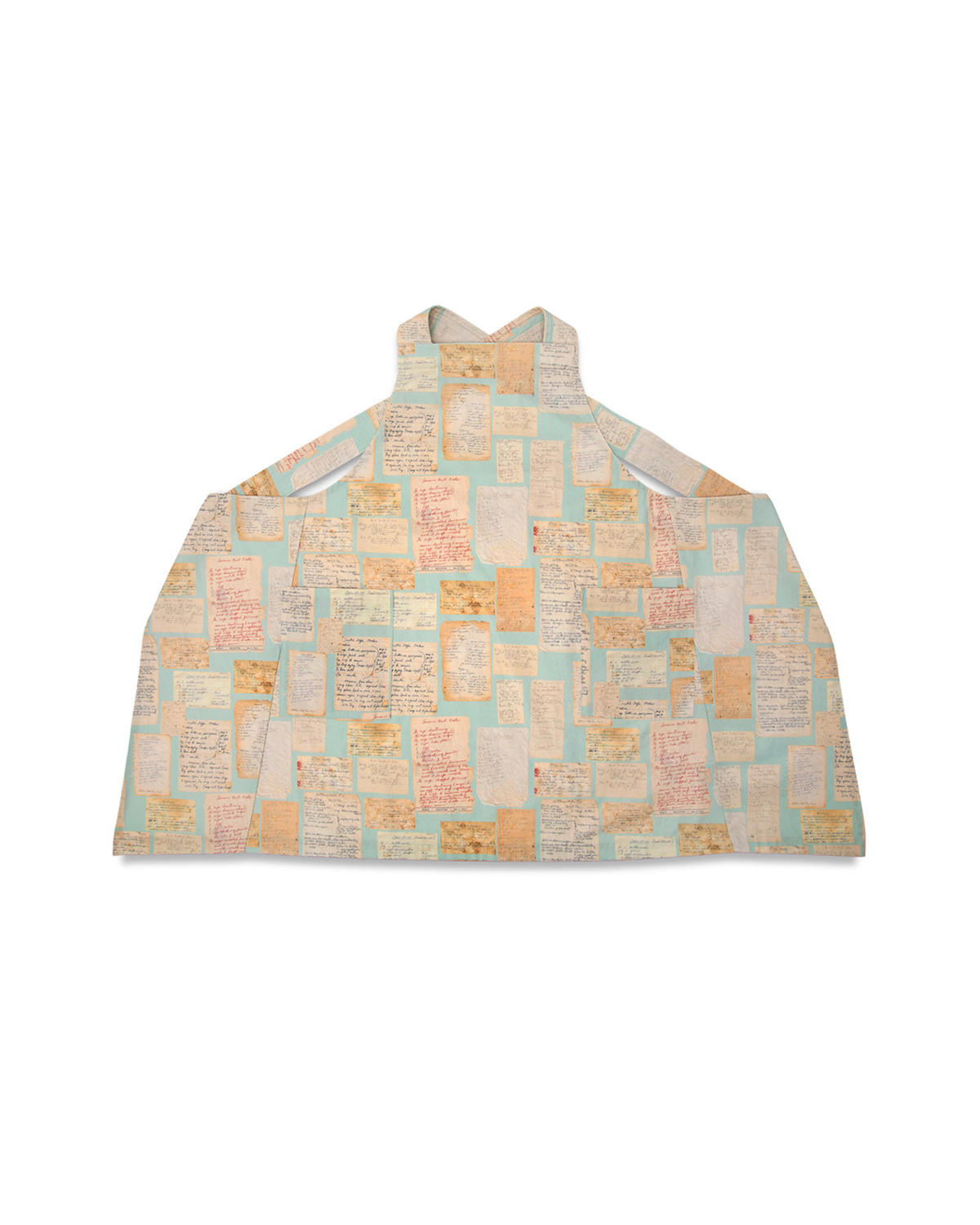 Edith Vintage Recipe Cross Back Apron