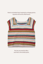 Vera Boxy Crochet Top