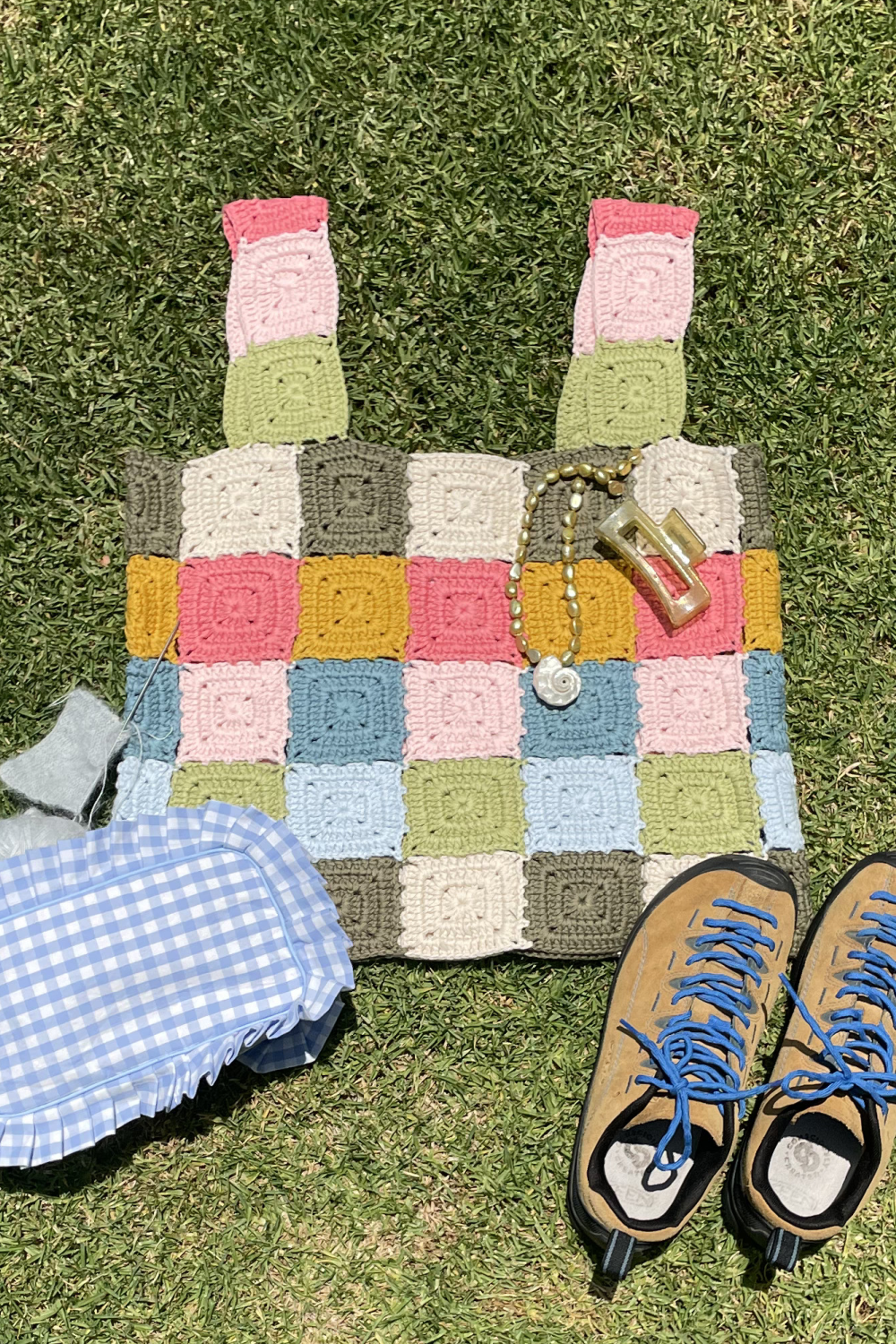 Edna Grandma Square Crochet Tank