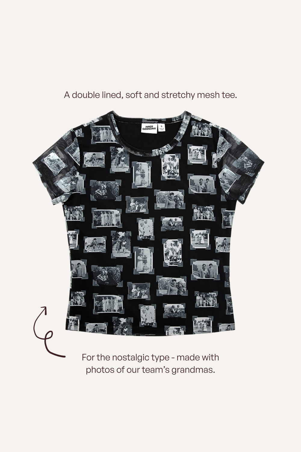 Mabel Keepsake Photo Mesh Tee