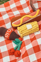 Cotton Crochet Cola Dog Toy