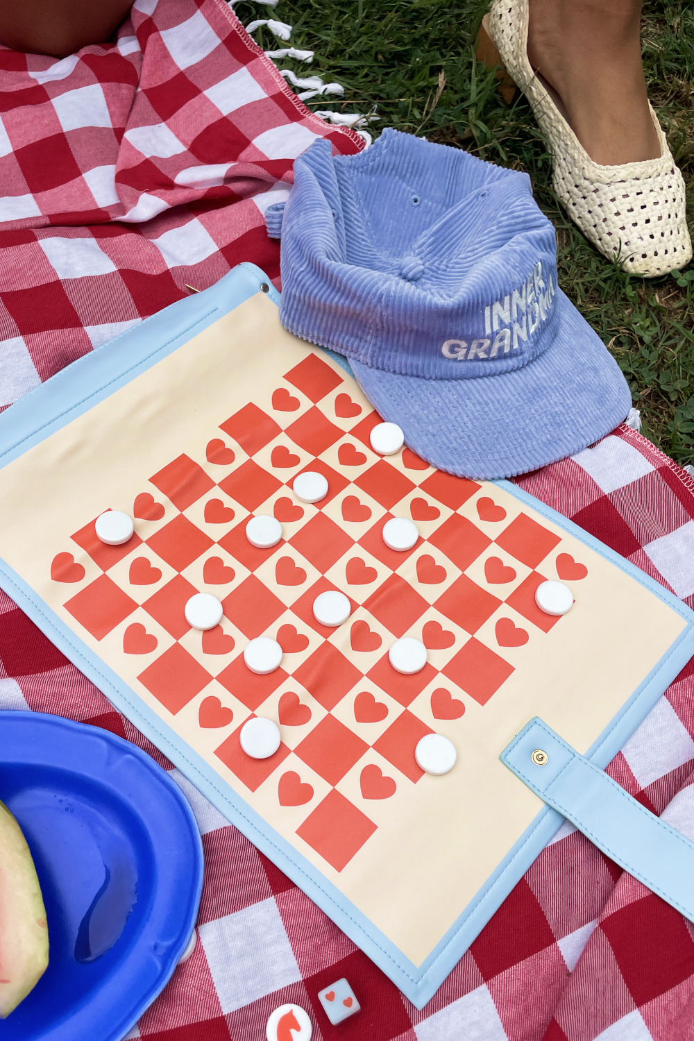 Ban.do Checkered Hearts Roll Up 3-in-1 Game