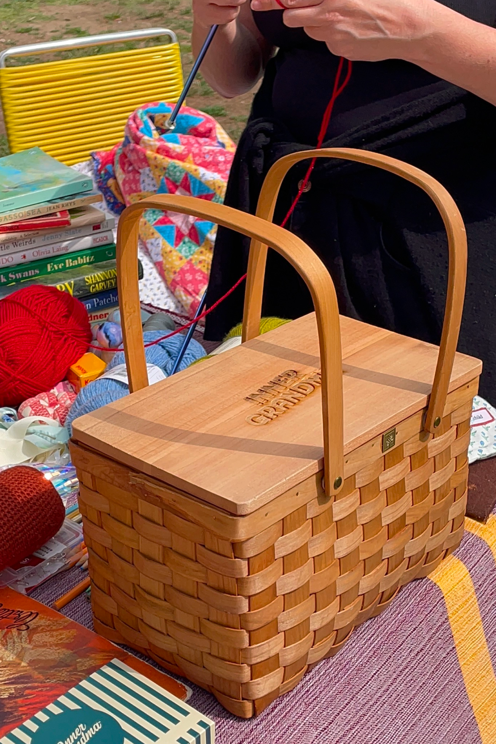 Inner Grandma Picnic Basket